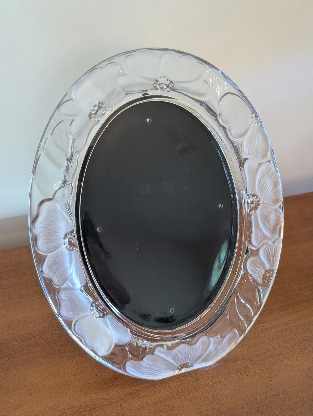 Waterford Crystal Marquis Oval Mirror With Dogwood Flowers